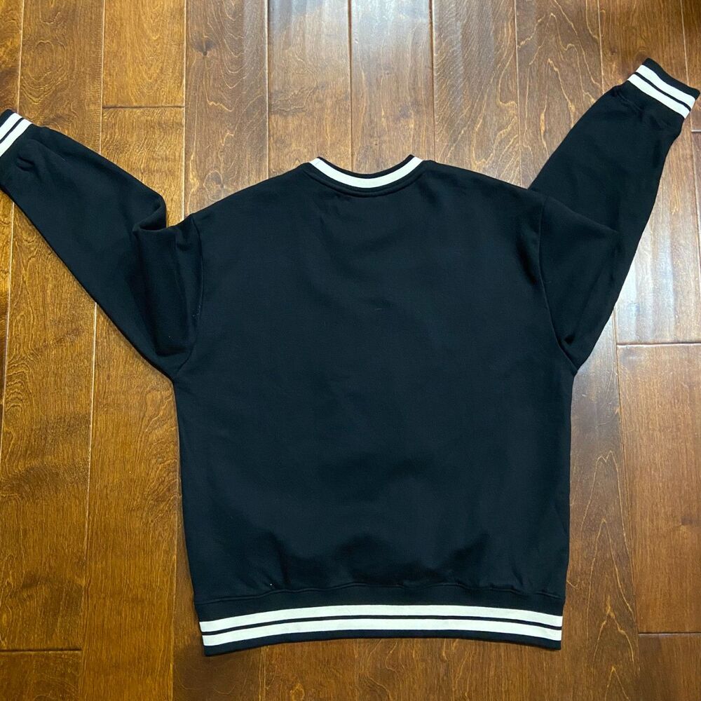 Joe Cool x Peanuts Chenille Snoopy Crewneck Sweatshirt Black Men's Size Medium - Picture 5 of 8